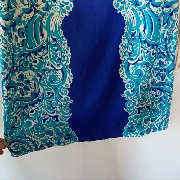 LILLY PULITZER Brilliant‎ Blue Moon Jellies Tiana Off The Shoulder Dress Medium - Picture 5 of 15